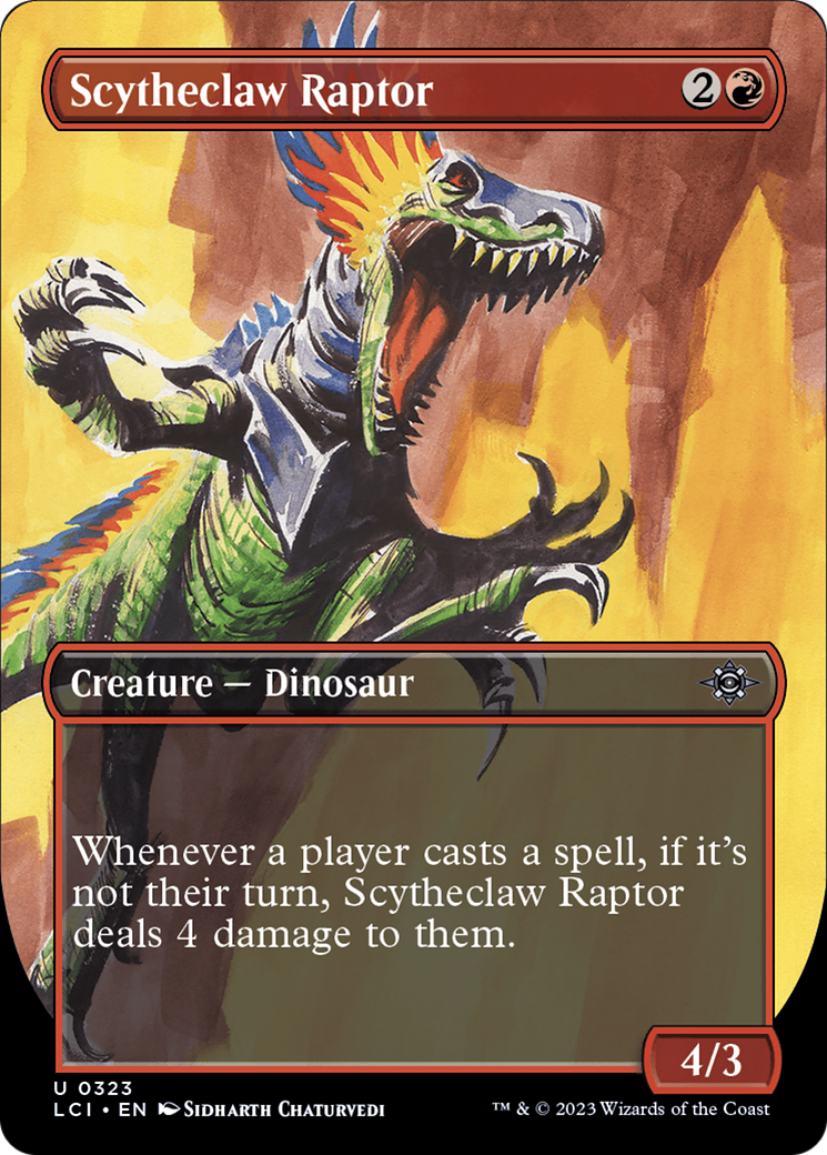 Scytheclaw Raptor (Borderless) [The Lost Caverns of Ixalan] | Game Grid - Logan