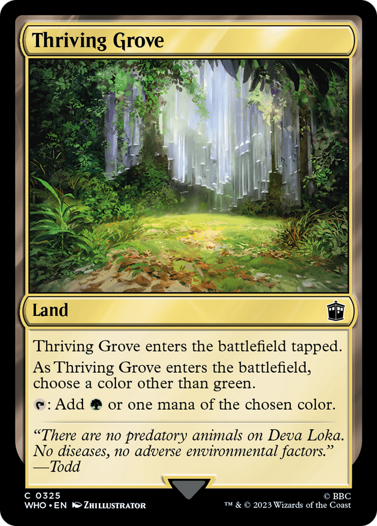 Thriving Grove [Doctor Who] | Game Grid - Logan