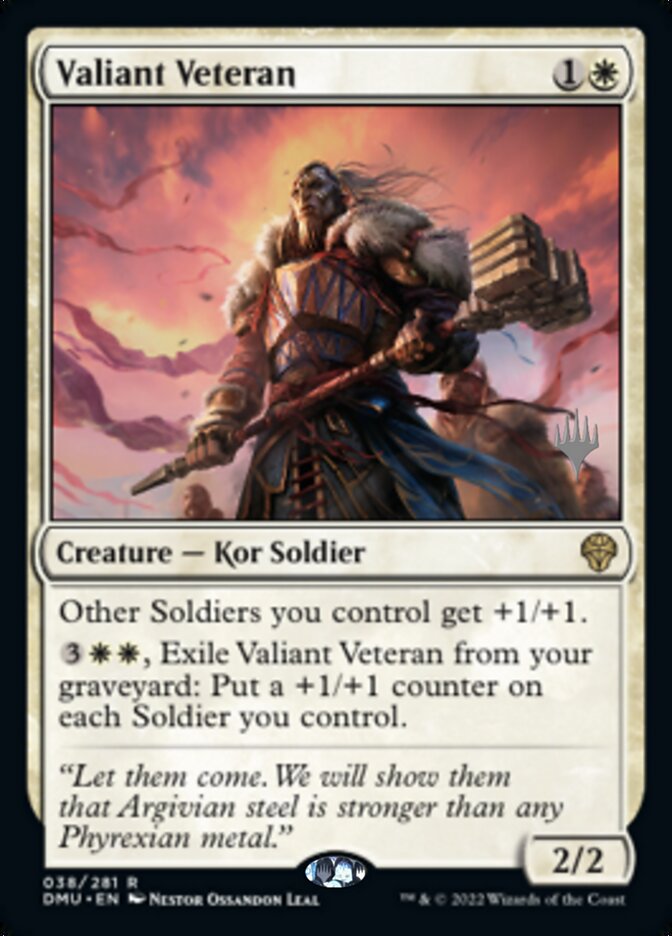 Valiant Veteran (Promo Pack) [Dominaria United Promos] | Game Grid - Logan