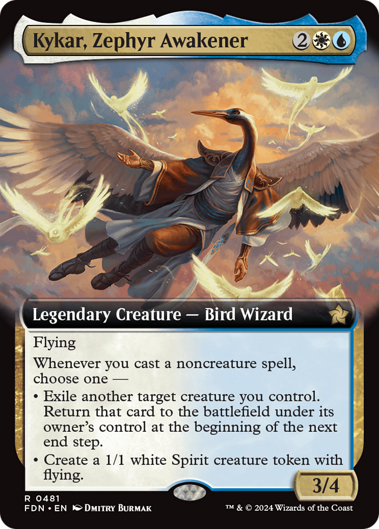 Kykar, Zephyr Awakener (Extended Art) [Foundations] | Game Grid - Logan