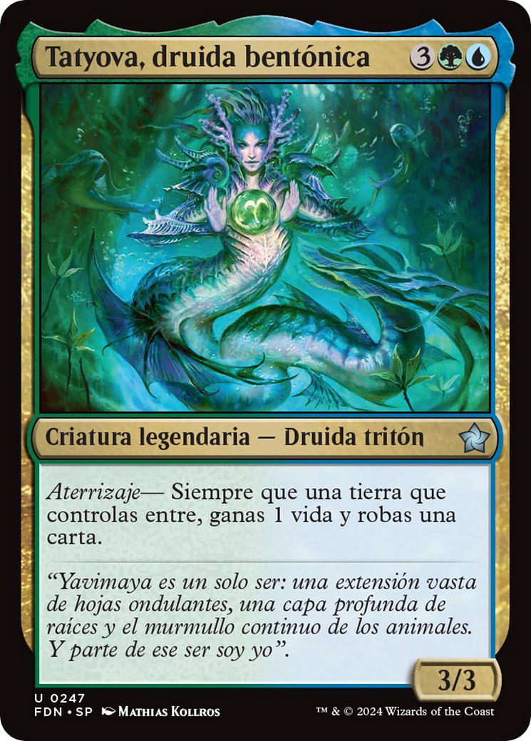 Tatyova, Benthic Druid [Foundations] | Game Grid - Logan