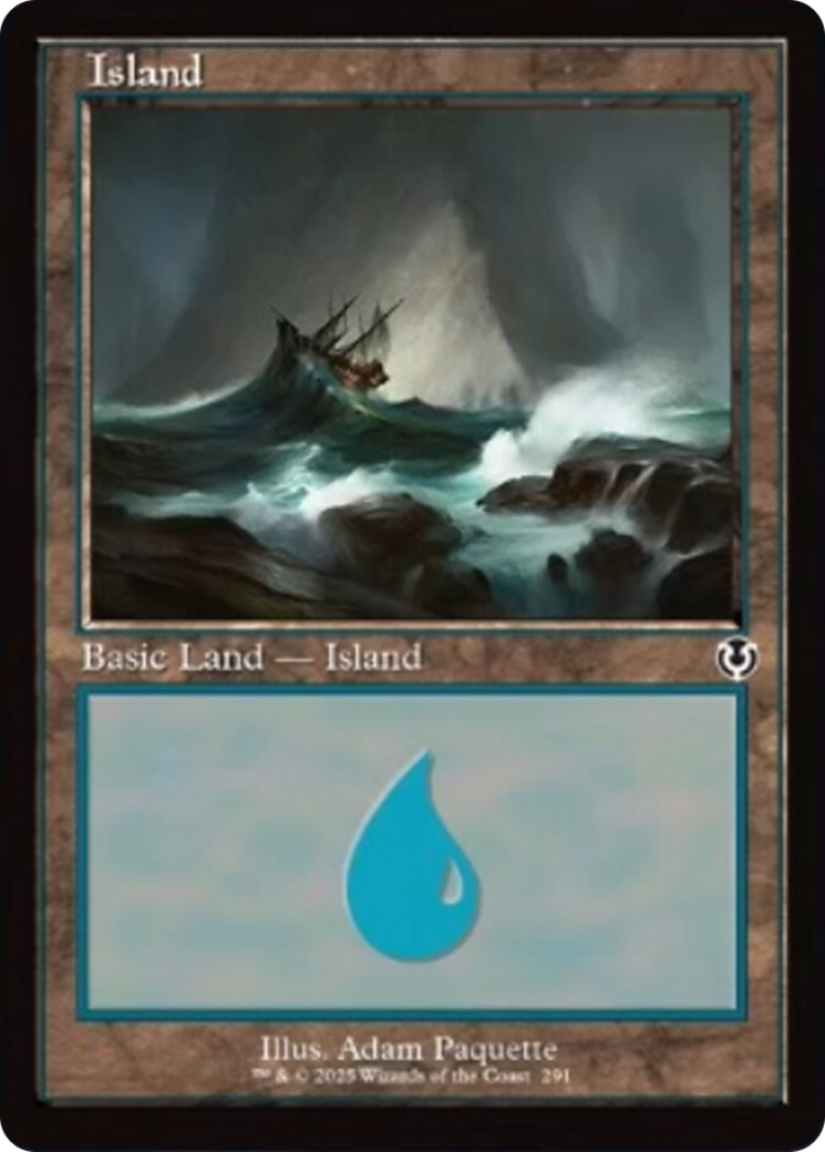 Island (291) (Retro Frame) [Innistrad Remastered] | Game Grid - Logan