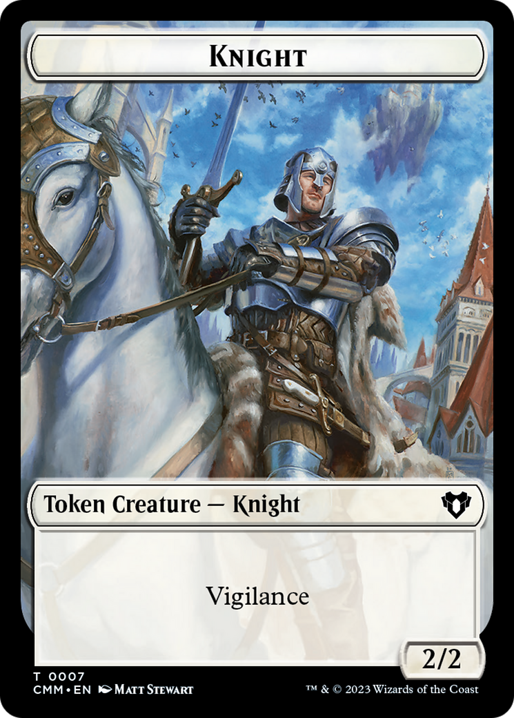 Eldrazi // Knight Double-Sided Token [Commander Masters Tokens] | Game Grid - Logan