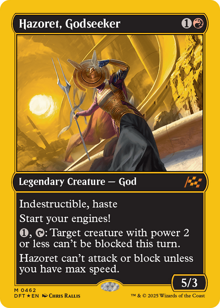 Hazoret, Godseeker (First-Place Foil) [Aetherdrift] | Game Grid - Logan