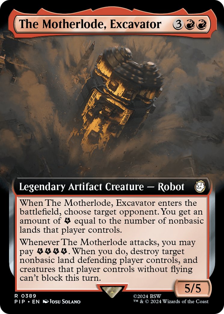 The Motherlode, Excavator (Extended Art) [Fallout] | Game Grid - Logan