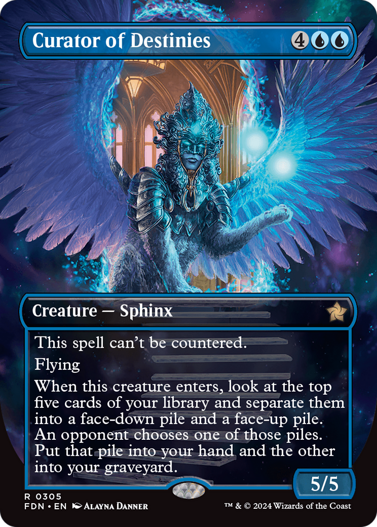 Curator of Destinies (Borderless) [Foundations] | Game Grid - Logan