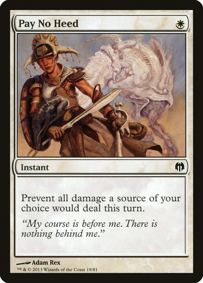 Pay No Heed [Duel Decks: Heroes vs. Monsters] | Game Grid - Logan