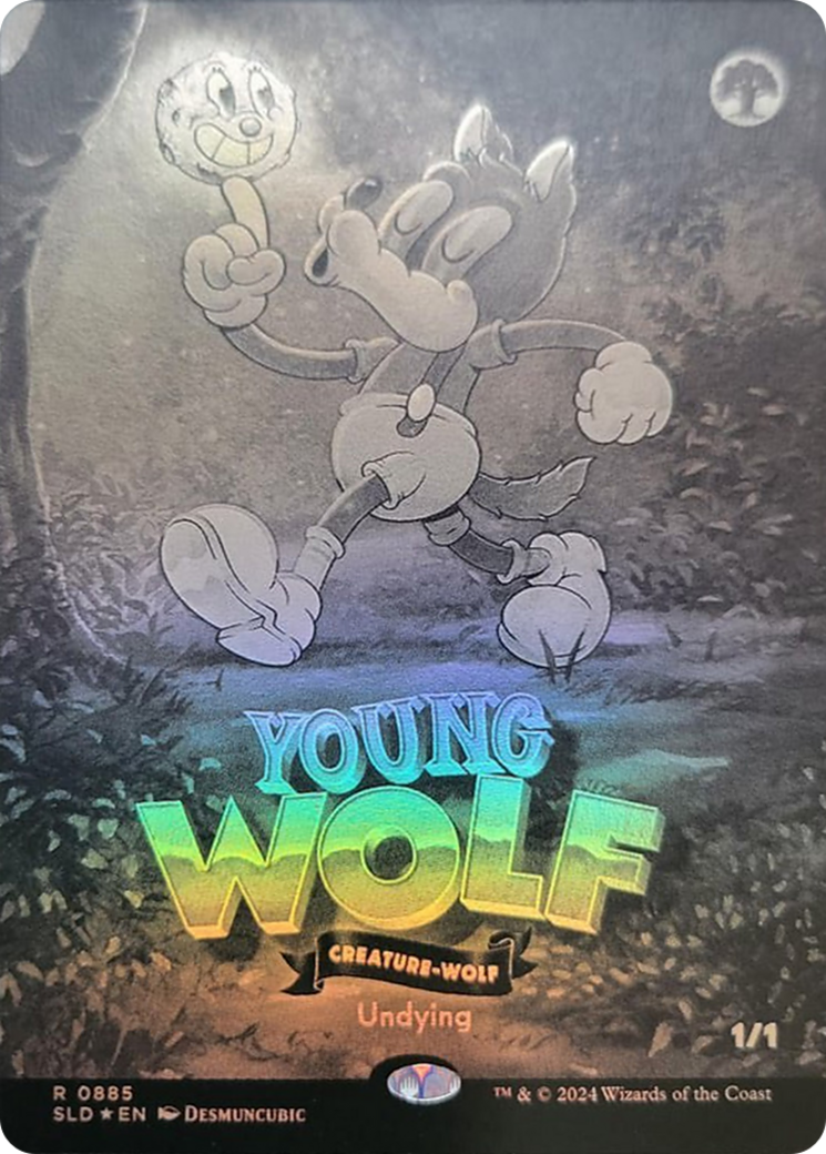 Young Wolf (Black & White Foil) [Secret Lair Drop Series] | Game Grid - Logan
