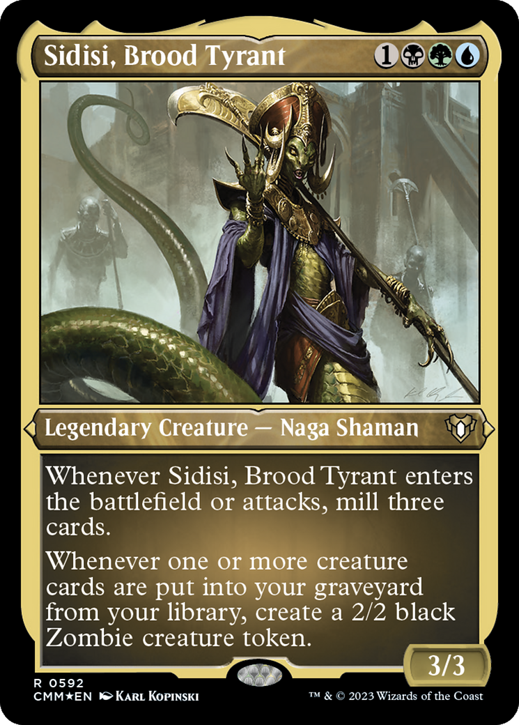 Sidisi, Brood Tyrant (Foil Etched) [Commander Masters] | Game Grid - Logan