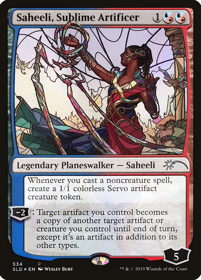 Saheeli, Sublime Artificer (Stained Glass) [Secret Lair Drop Promos] | Game Grid - Logan