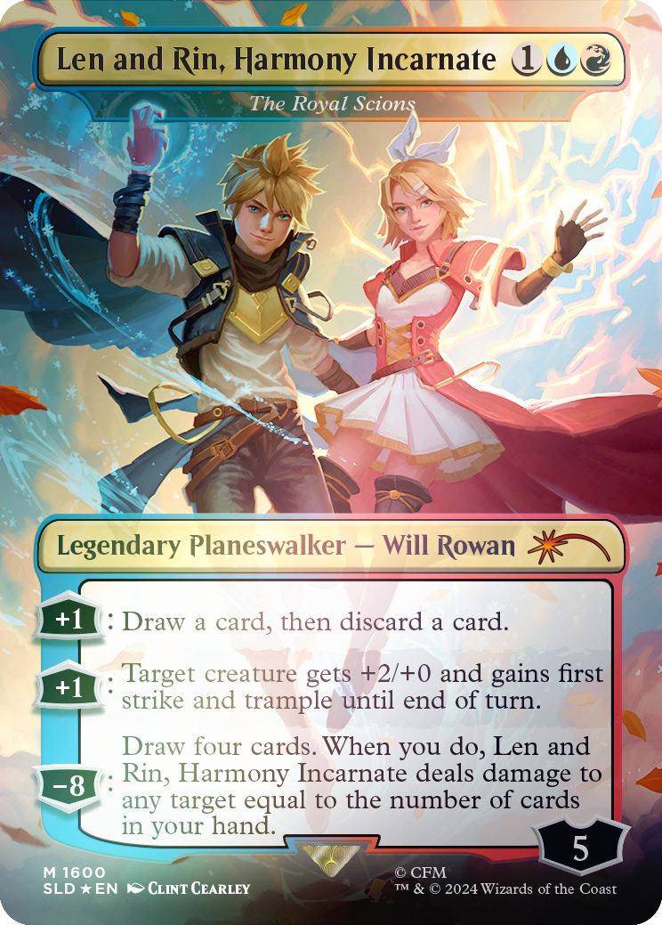 Len and Rin, Harmony Incarnate - The Royal Scions (Rainbow Foil) [Secret Lair Drop Series] | Game Grid - Logan