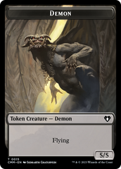 Eldrazi Spawn // Demon Double-Sided Token [Commander Masters Tokens] | Game Grid - Logan