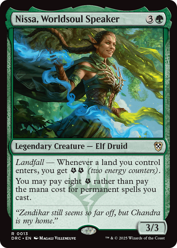 Nissa, Worldsoul Speaker [Aetherdrift Commander] | Game Grid - Logan