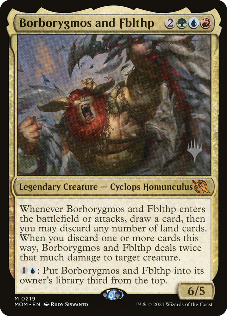 Borborygmos and Fblthp (Promo Pack) [March of the Machine Promos] | Game Grid - Logan