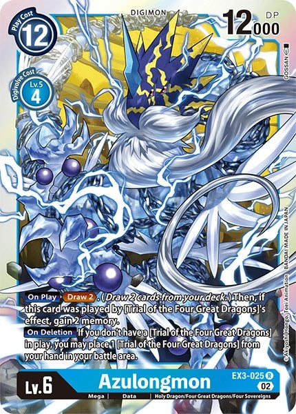 Azulongmon [EX3-025] [Revision Pack Cards] | Game Grid - Logan