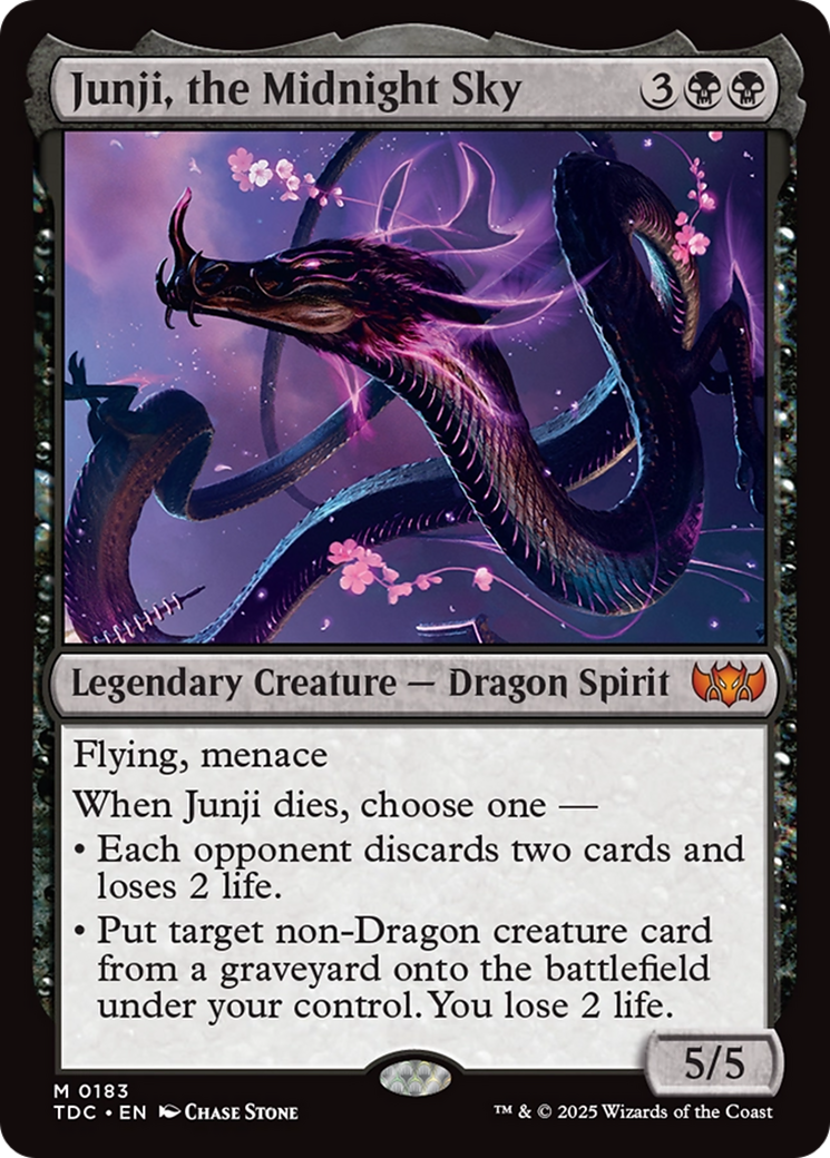Junji, the Midnight Sky [Tarkir: Dragonstorm Commander] | Game Grid - Logan