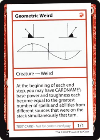 Geometric Weird (2021 Edition) [Mystery Booster Playtest Cards] | Game Grid - Logan