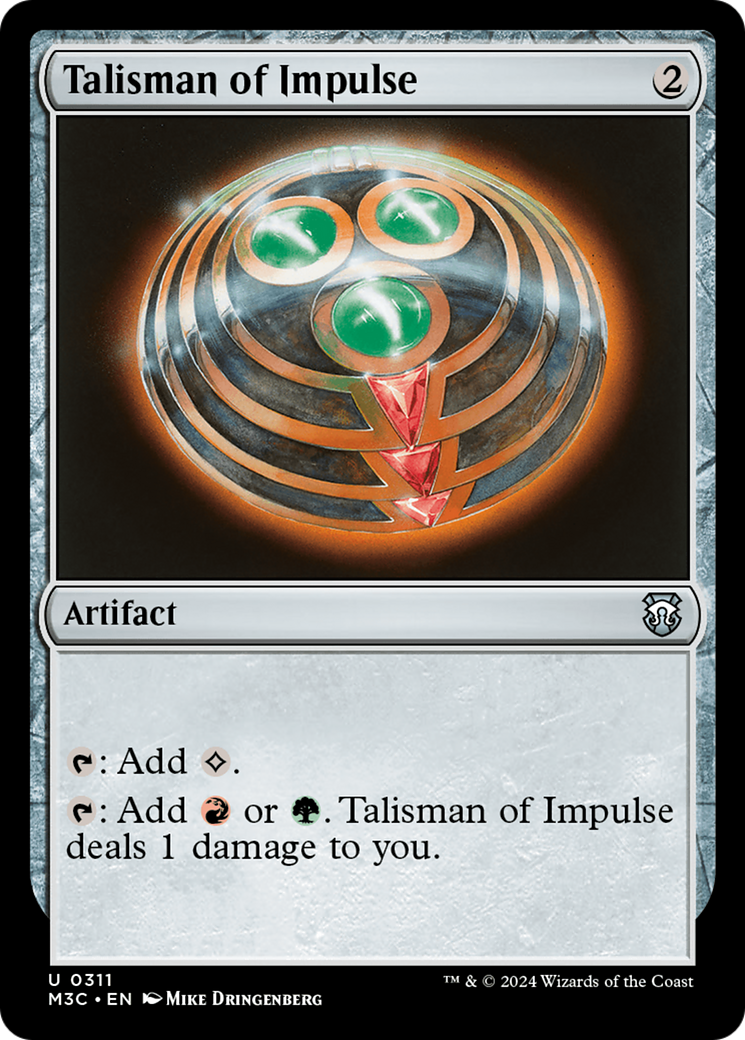 Talisman of Impulse (Ripple Foil) [Modern Horizons 3 Commander] | Game Grid - Logan