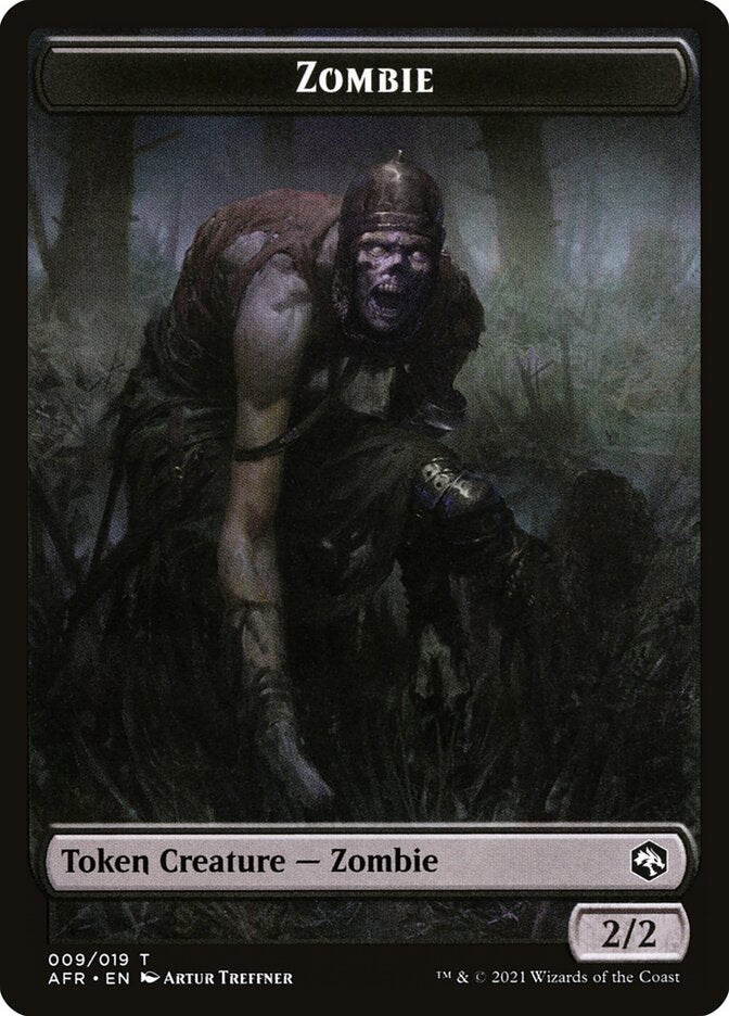 Zombie // Dog Illusion Double-Sided Token [Dungeons & Dragons: Adventures in the Forgotten Realms Tokens] | Game Grid - Logan