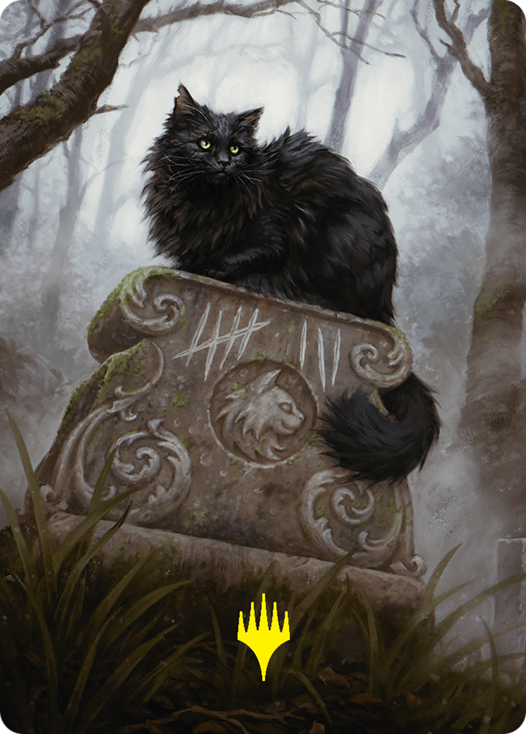 Nine-Lives Familiar 2 Art Card (36/54) (Gold-Stamped Planeswalker Symbol) [Foundations Art Series] | Game Grid - Logan