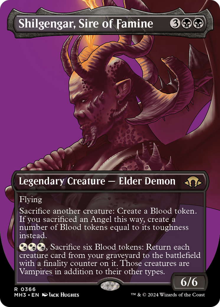 Shilgengar, Sire of Famine (Borderless) [Modern Horizons 3] | Game Grid - Logan