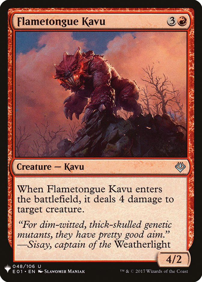 Flametongue Kavu [Mystery Booster] | Game Grid - Logan