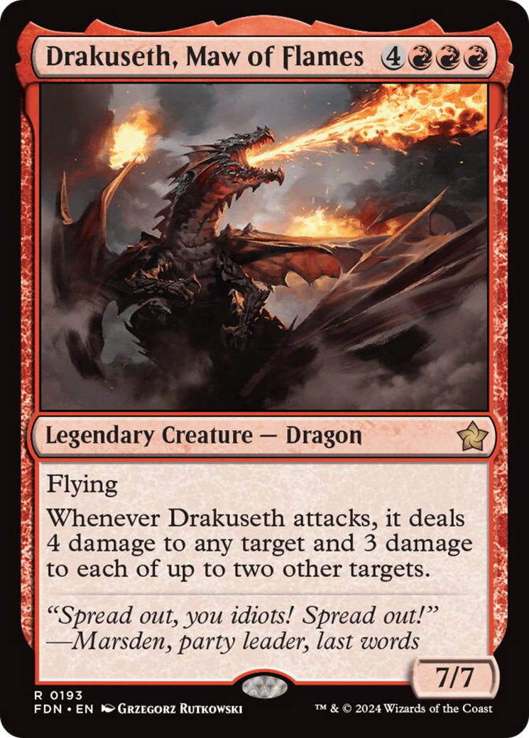 Drakuseth, Maw of Flames [Foundations] | Game Grid - Logan