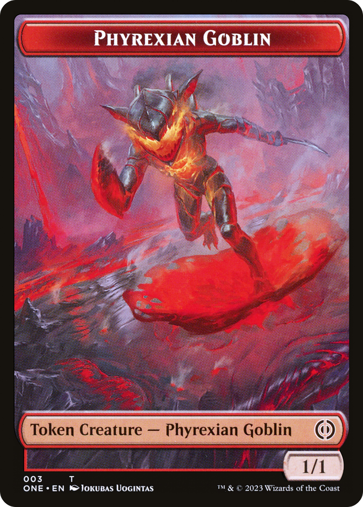 Phyrexian Goblin // Samurai Double-Sided Token [Phyrexia: All Will Be One Tokens] | Game Grid - Logan