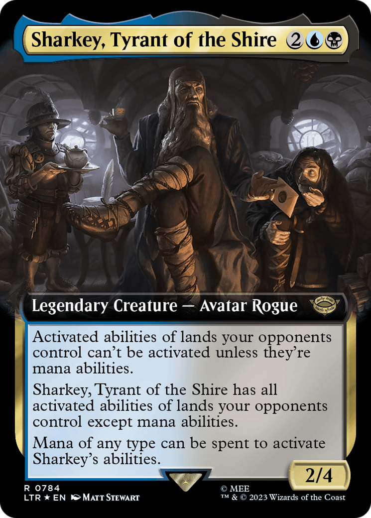 Sharkey, Tyrant of the Shire (Extended Art) (Surge Foil) [The Lord of the Rings: Tales of Middle-Earth] | Game Grid - Logan