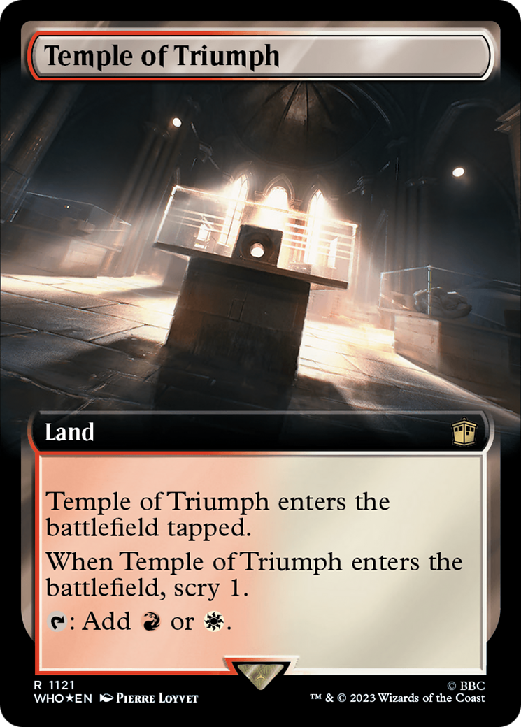 Temple of Triumph (Extended Art) (Surge Foil) [Doctor Who] | Game Grid - Logan
