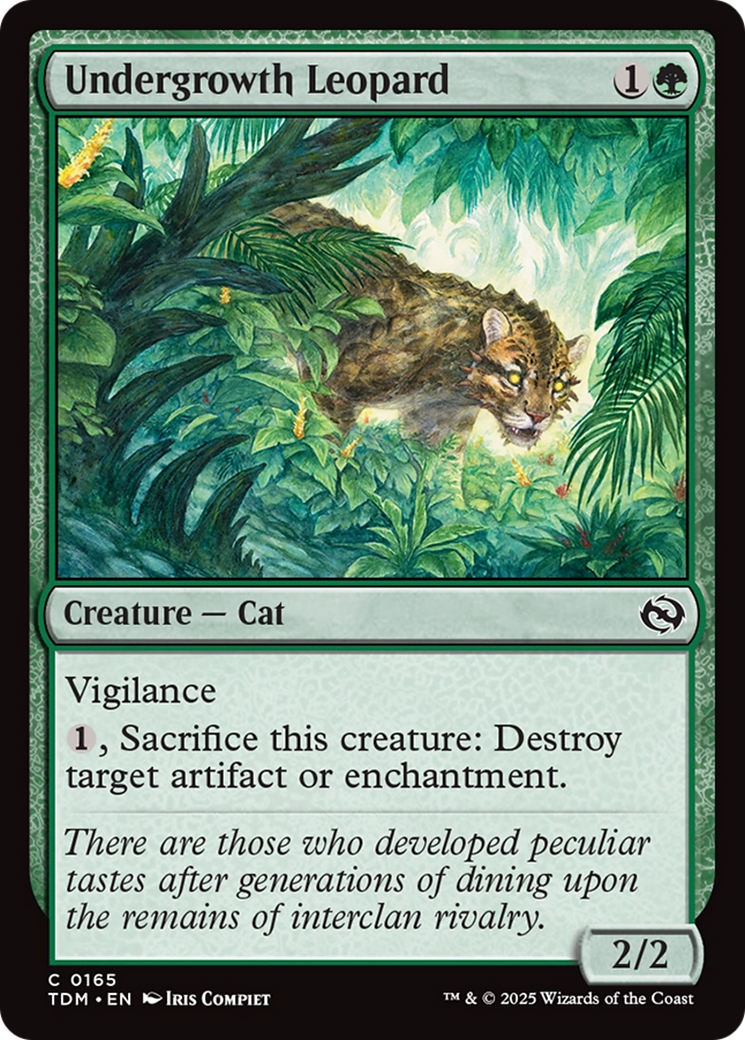 Undergrowth Leopard [Tarkir: Dragonstorm] | Game Grid - Logan