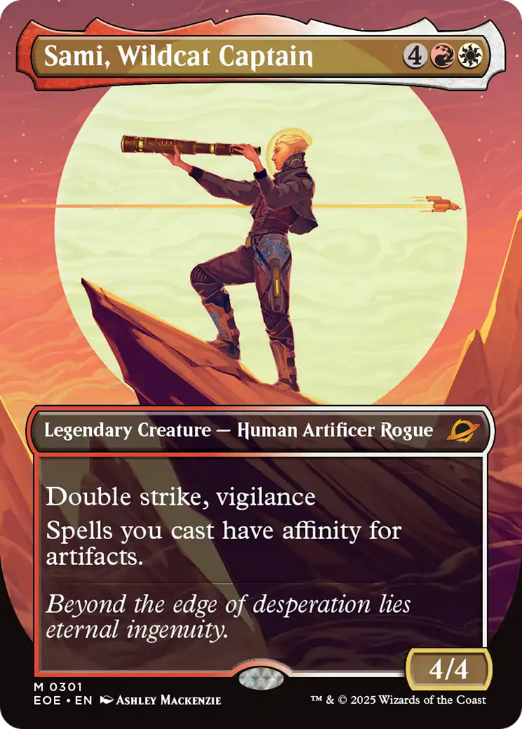 Sami, Wildcat Captain (Borderless) [Edge of Eternities] | Game Grid - Logan
