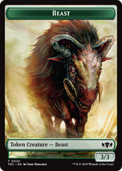 Beast // Treasure Double-Sided Token [Tarkir: Dragonstorm Commander Tokens] | Game Grid - Logan