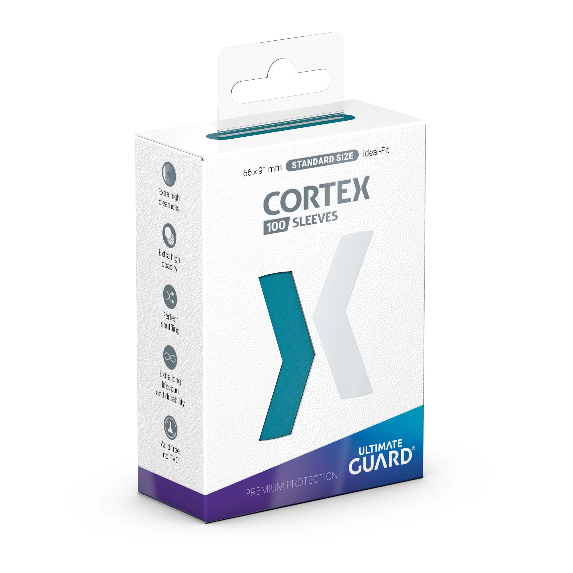 Cortex Sleeves: Standard Size Matte - Petrol (100) | Game Grid - Logan
