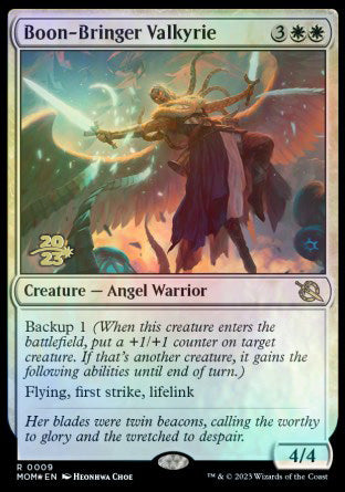 Boon-Bringer Valkyrie [March of the Machine Prerelease Promos] | Game Grid - Logan