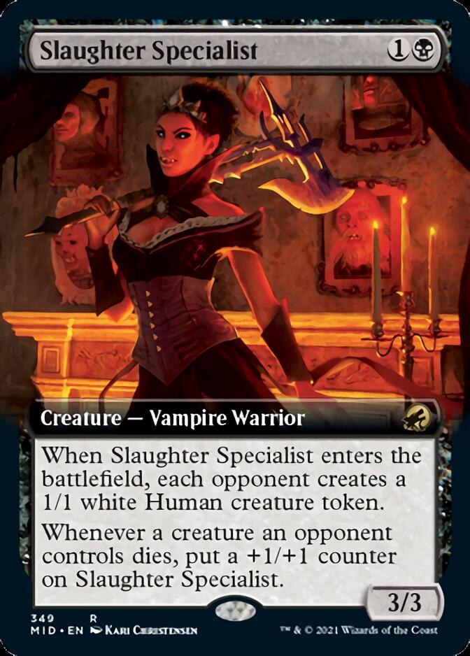 Slaughter Specialist (Extended Art) [Innistrad: Midnight Hunt] | Game Grid - Logan