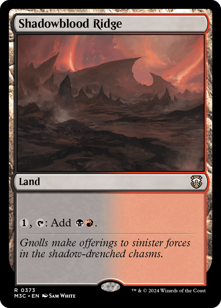 Shadowblood Ridge (Ripple Foil) [Modern Horizons 3 Commander] | Game Grid - Logan