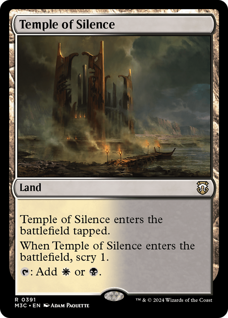 Temple of Silence (Ripple Foil) [Modern Horizons 3 Commander] | Game Grid - Logan