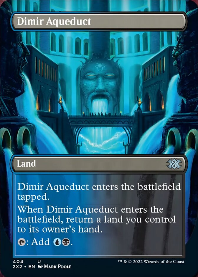 Dimir Aqueduct (Borderless Alternate Art) [Double Masters 2022] | Game Grid - Logan