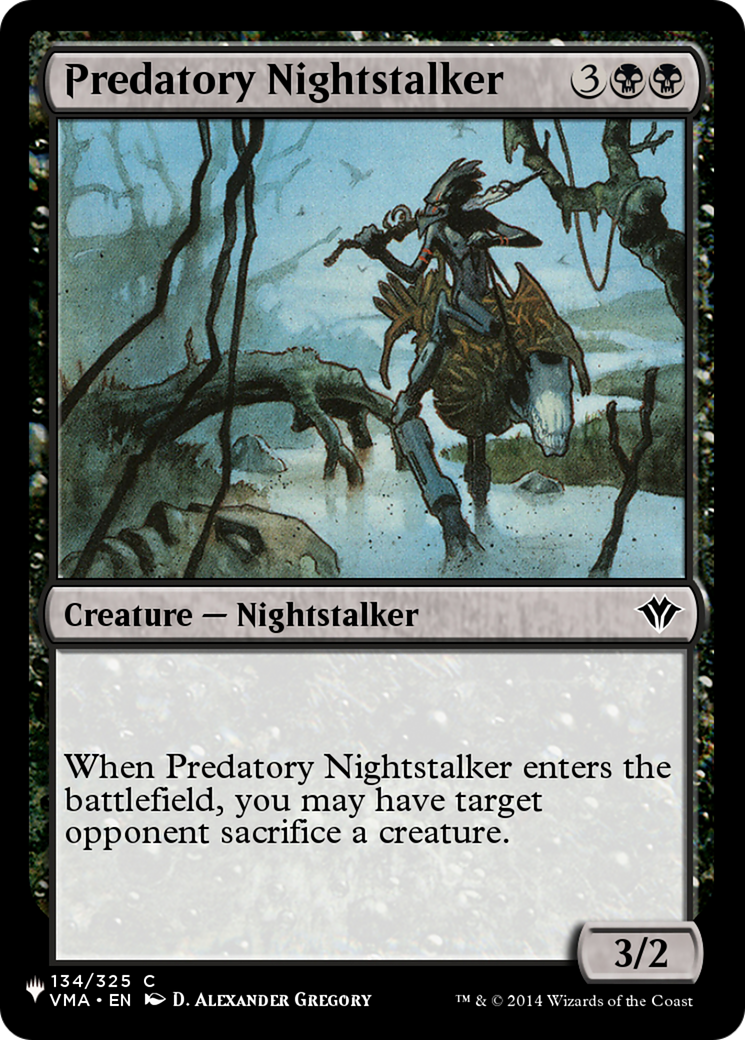 Predatory Nightstalker [The List] | Game Grid - Logan
