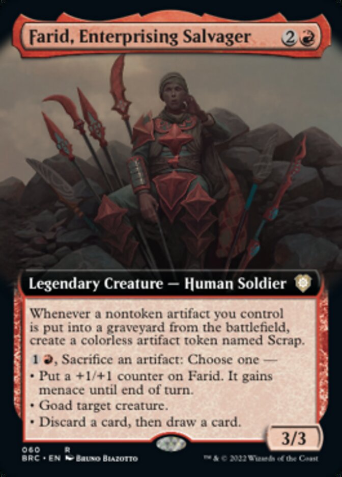 Farid, Enterprising Salvager (Extended Art) [The Brothers' War Commander] | Game Grid - Logan