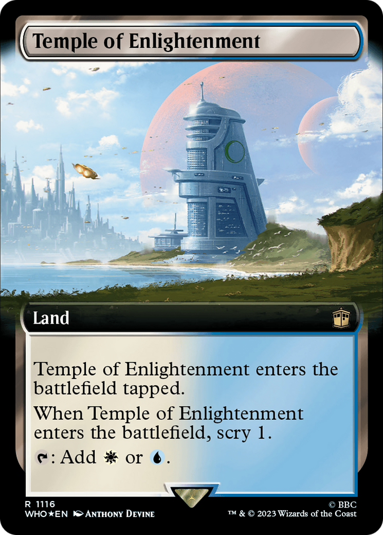 Temple of Enlightenment (Extended Art) (Surge Foil) [Doctor Who] | Game Grid - Logan