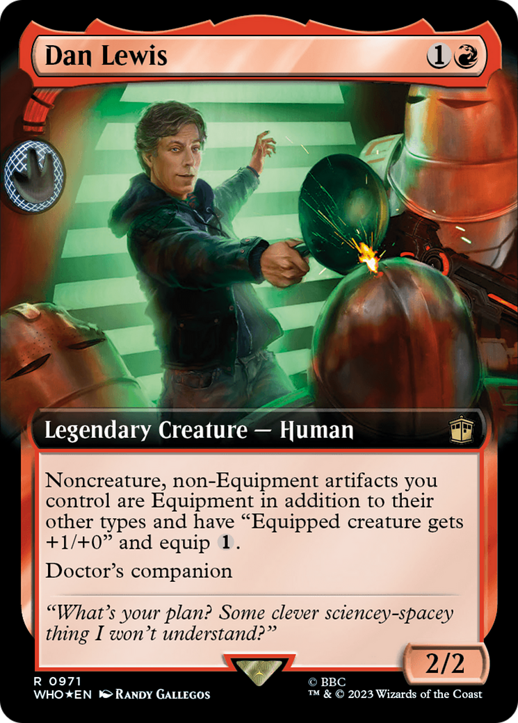 Dan Lewis (Extended Art) (Surge Foil) [Doctor Who] | Game Grid - Logan