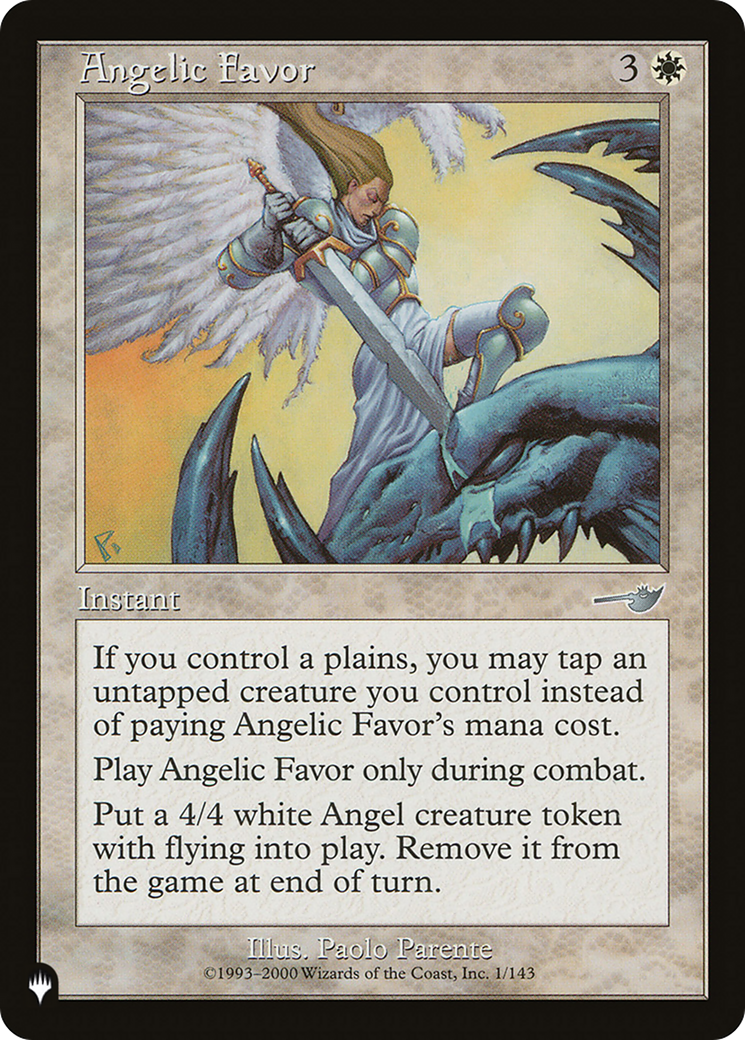 Angelic Favor [The List Reprints] | Game Grid - Logan