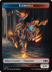 Elemental (0027) // Monk Double-Sided Token [Tarkir: Dragonstorm Commander Tokens] | Game Grid - Logan