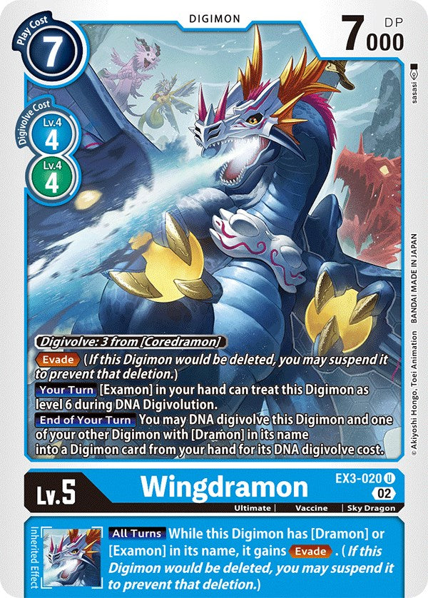 Wingdramon [EX3-020] [Draconic Roar] | Game Grid - Logan