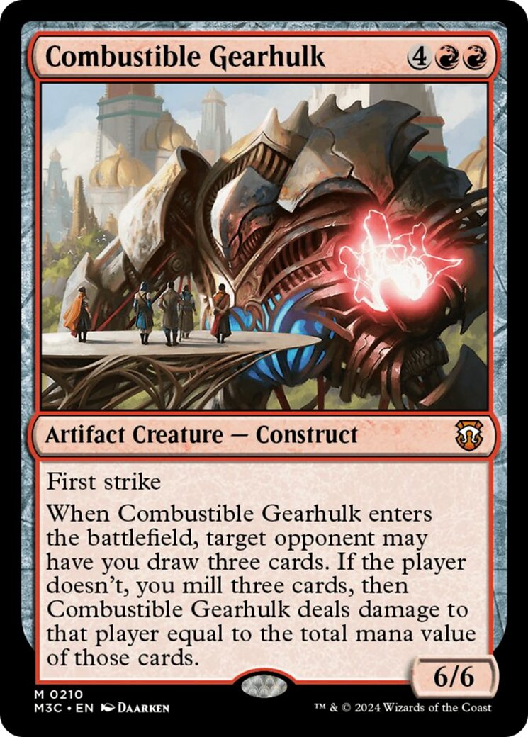 Combustible Gearhulk [Modern Horizons 3 Commander] | Game Grid - Logan