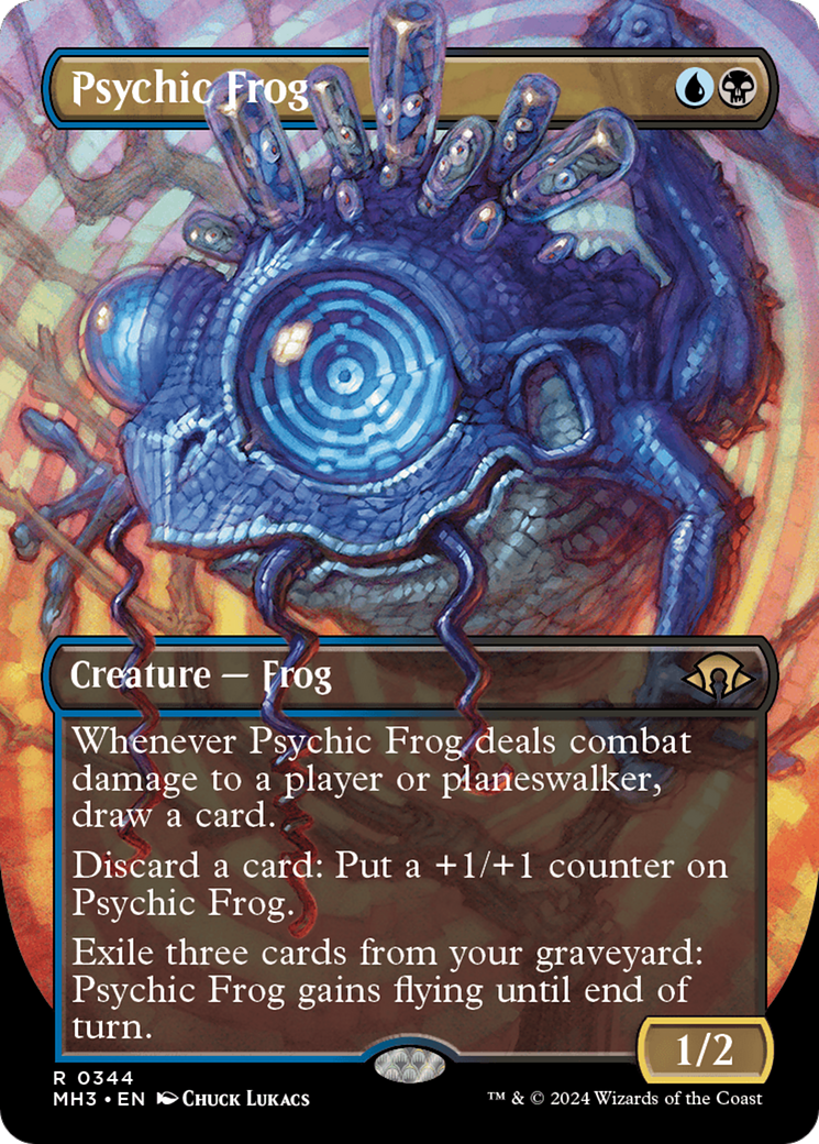 Psychic Frog (Borderless) [Modern Horizons 3] | Game Grid - Logan