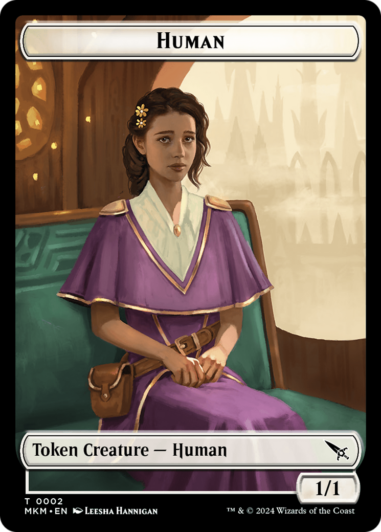 Detective // Human Double-Sided Token [Murders at Karlov Manor Tokens] | Game Grid - Logan