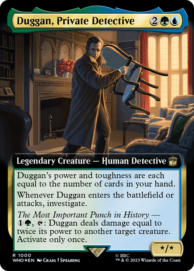 Duggan, Private Detective (Extended Art) (Surge Foil) [Doctor Who] | Game Grid - Logan